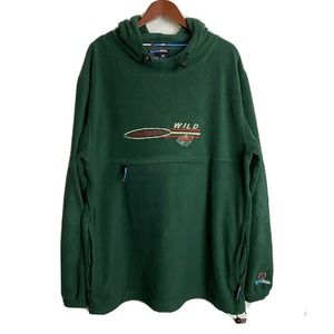 Unisex NHL Minnesota Wild Fleece Sweatshirt sz XL Official Merch Embroidered Zip